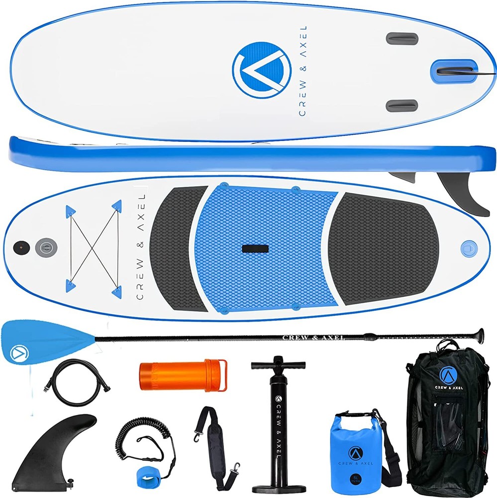 Inflatable StandUp Paddle Board Non Slip SUP W Premium Backpack 3 Fin 10’x33”x6&Prime;