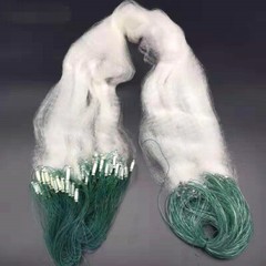 40M or 100M Length White Single Layer Fish Gill Sink Net Angling Tackle