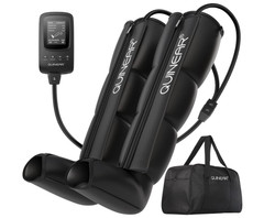 QUINEAR Air Compression Recovery System Sequential Leg Massager Therapy Boots, L