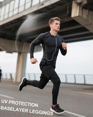 Men’s Compression Pants 3-Pack Sports Fitness Gym Running Tight Leggings