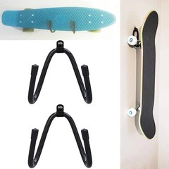 Pmsanzay Skateboard Wall Mount Hanger Rack Storage Display Holder Black
