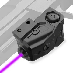 Compact Mini Purple Laser Sight With Rechargeable Picatinny Rail Pistol