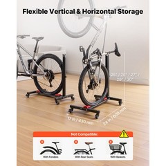 Uimoso Bike Stand 2-Pack Freestanding Rack with Vertical & Horizontal Storage