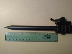 1/2&Prime;OD Steel Picatinny Rail Rifle,Shotgun,Crossbow Spike Bayonet Glass Breaker