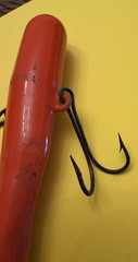 Vintage Coated Orange Jig Saltwater Fishing Lure – 15oz – 5.5&Prime; Double Hook