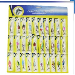 Lot of 30 Trout Spoon Metal Fishing Lures Spinner Baits Bass Tackle Colorful NEW