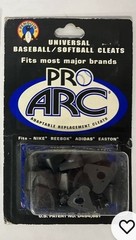 Penguin Pro Arc Universal Baseball-Softball Plastic Replacement Cleats Black