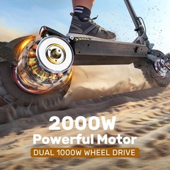 Electric Scooter 2000W Dual Drive Up to 38MPH 80KM Range 10 » Off Road E-Scooter
