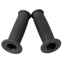Pair Black Motorcycle Scooter Bicycle Anti-Slip Soft Rubber Handlebar Hand Grips