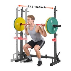 Uimoso Power Cage Squat Rack for Home Gym with Adjustable Dimensions