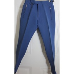 Vintage Bogner Five Olympics Blue Wool Stirrup Ski Pants Western Germany SZ 6-8
