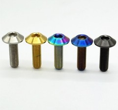 Titanium Bolt M6x12 15 20mm Umbrella Hex Torx Screw for Bicycle Motorcycle Bolt