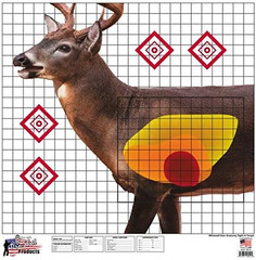 25&Prime; x 25&Prime; Whitetail Deer Sight-in Target 5 Pack, Multi, One Size