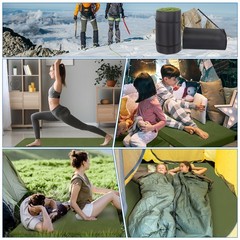75&Prime;D x 30&Prime;W Portable Memory Foam Camping Mattress Roll Up Pad Floor Mat with Bag
