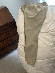 R.J. Classics Gulf Natural Rise Front Zip Breeches – Tan Sz 28