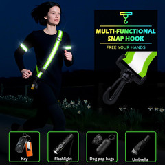 Reflective Walking Gear at Night, High Visibility Safety Reflective Sash Belt an