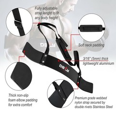 DEFY Heavy Duty Arm Isolator Blaster Body Building Bomber Bicep Curl Triceps-New