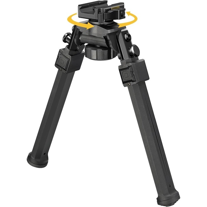 Adjustable Rifle Bipod 7.5 to 10.6 Inch Quick Release 360 Swivel Stability New