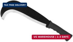 Small Machete Sickle Tool, 13.5-Inch Garden Knife with Curved Blade for Weeding,