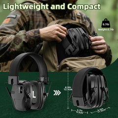 Shooting Bluetooth Earmuff, Ear Protection for Gun Range, Active Noise Reduction