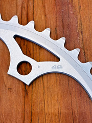 Sugino 48 Tooth Chainring – 3/32 Width – 130 BCD – Vintage – NOS – Silver