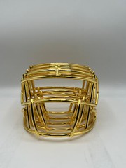 Chrome Mini Helmet Metal Facemasks Riddell CLIPS INCLUDED!