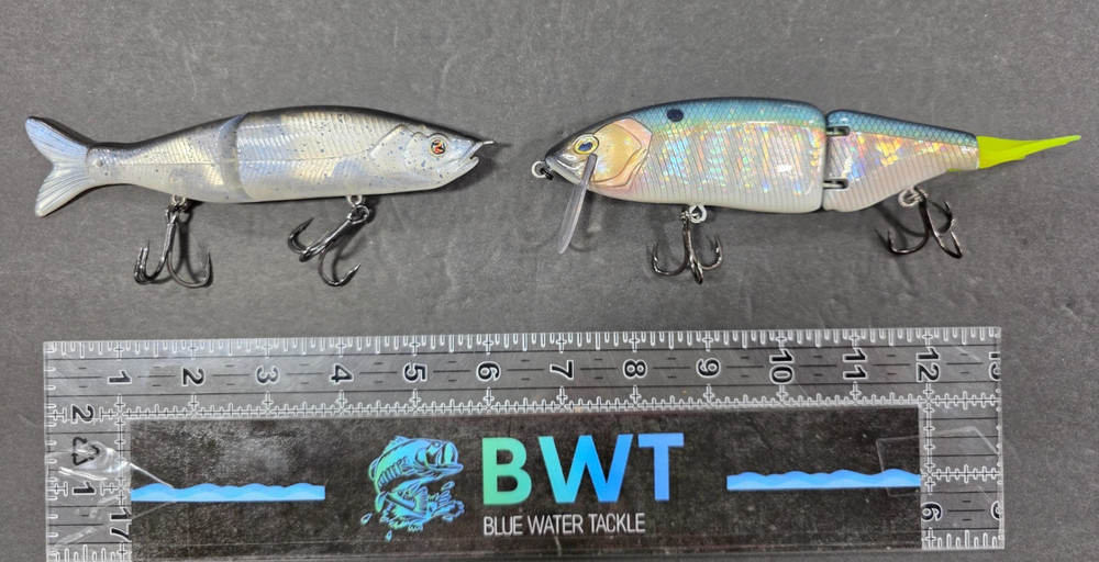 Swin Bait 2-Pak: River 2 Sea S-Waver (Tennessee Shad) & Wake Bait (Shore Minnow)
