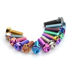 M8 Titanium Bolts Flange Head Hex Screw Grade 5 Fastener 15 20 25 30 35 40 45 55