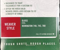 Weaver Remington 740/742/760 One-Piece Scope Base #62 – 48062