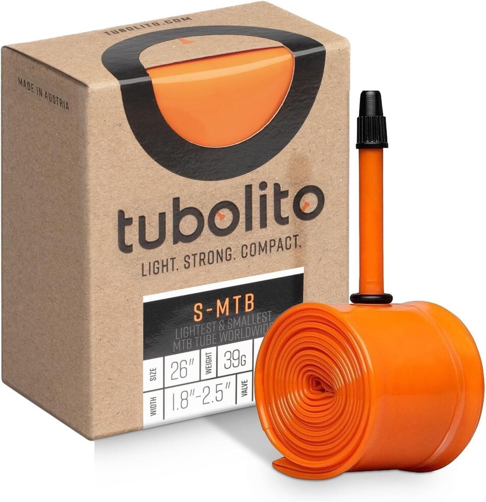Tubolito S-MTB 26&Prime; and 27.5&Prime;/29&Prime; x 1.8-2.5 Inch, 42 mm Presta Valve | Lightest