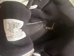 Nike Air Jordan 1 9 1/2 Mid SE Patent Black White Gold Men&rsquo;s Shoes 852-542-007