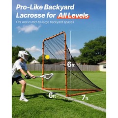 6&rsquo;x6&prime; Lacrosse Goal Net Folding Backyard Lacrosse Training Equipment Steel