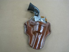 AZULA Leather Pancake Single Action Revolver Holster For..Choose Gun Model -1