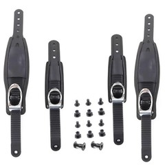Snowboard Bindings Buckles Binding Black Ankle Straps Buckle Strap in Leather