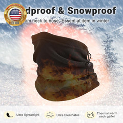 Neck Gaiter Ski Mask, Balaclava Face Mask Men, Adjustable Reusable Windproof Fac