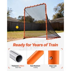 6&rsquo;x6&prime; Lacrosse Goal Net Folding Backyard Lacrosse Training Equipment Steel