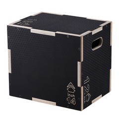 VEVOR 16/14/12 Inch 3 in 1 Plyometric Jump Box Fitness Exercise Plyo Box Wooden
