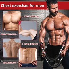 Adjustable Arm Chest Trainer for Men 60-110lb Home Strength Training Equipment
