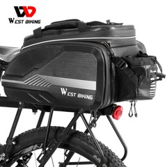 WEST BIKING Waterproof Hard Shell Bicycle Rack Pack Bag Carrier MTB Bike Pannier