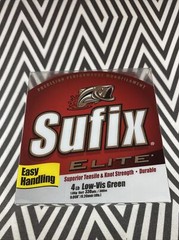 Sufix Elite Monofilament Fishing Line 4 Lb – 330 yd Spool – 4lb – Low-Vis Green