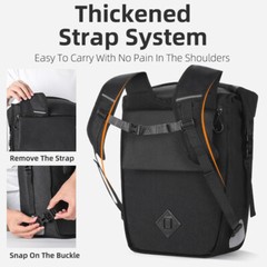 WEST BIKING Bike Single Pannier Bag Bicycle Trunk Bag Rear Rack Pack Bag 17L