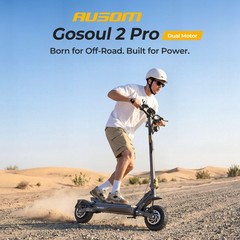 Ausom Electric Scooter 2*1000W Motor,95km Range,Front/Rear Hydraulic Disc Brakes
