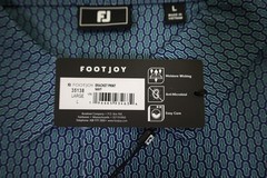 FootJoy Golf Bracket Print Polo Mens Size Large Navy Regular New INV13669529