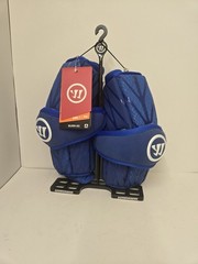 Warrior Burn Vented Lacrosse Arm Guards Large Blue BAG15-RLL