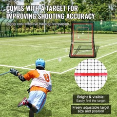 VEVOR 5/3/4×7/8/4ft Lacrosse Baseball Rebounder Softball Bounce Pinchback Net