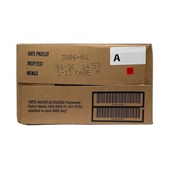 MRE U.S. Military Ready to Eat Meals INSP 2026 – Case, 1, 2, 4, 6 Pack Options