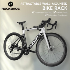 ROCKBROS Bicycle Storage Wall Mount Rack Hanger Steel Garage Space Saving Holder