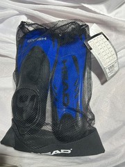 HEAD Energy Adult Training Swim Fins Blue/Black Snorkel Flippers Sz 3.5-12