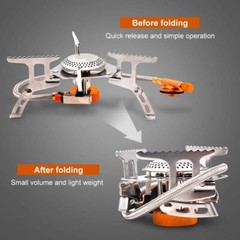 3900W Portable Backpacking Camping Gas Stove With Piezo Ignition Burner Case US