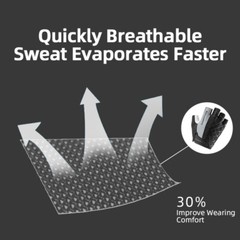 ROCKBROS Short Bike Gloves Road Bicycle Half Finger Breathable Shockproof Gloves